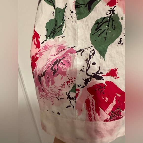 VINTAGE 1950s tie floral apron - Picture 4 of 5